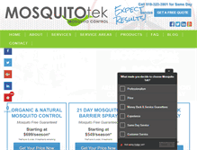 Tablet Screenshot of mosquitofreeliving.com